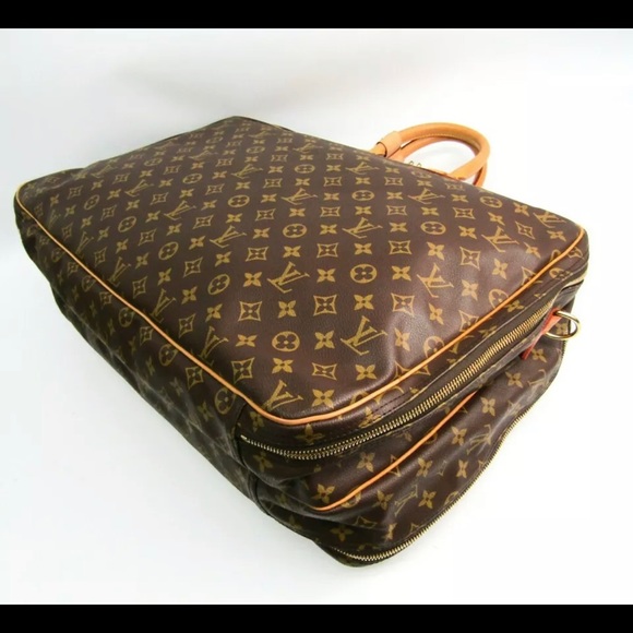 Louis Vuitton Travel Bag M41392 Alize 2 Poches Brown Monogram. - Picture 2 of 12